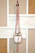 Pearl Pink Plant Hanger with Suncatching Jewels