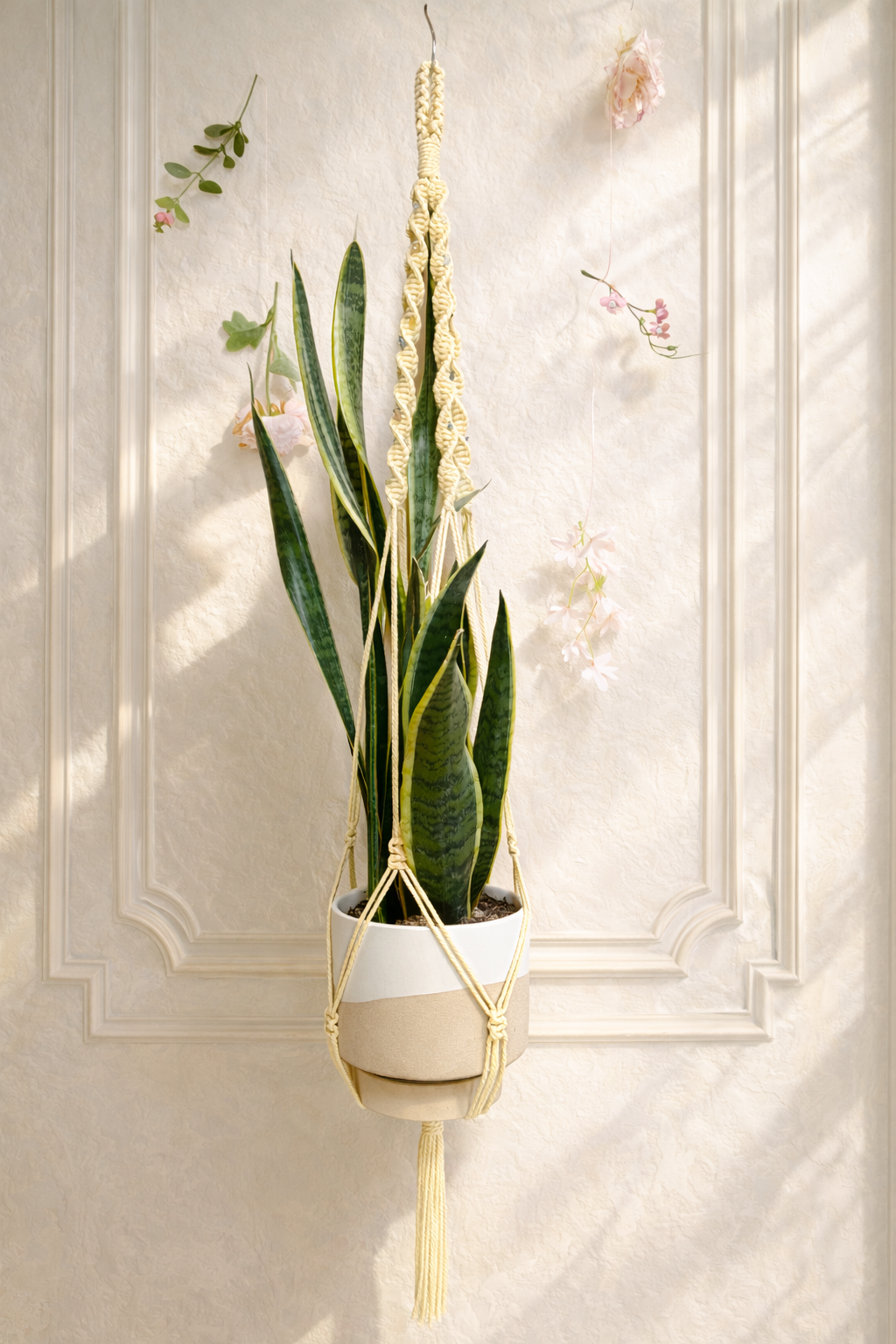 Yellow Boho Gem Plant Hanger