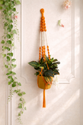 Orange & White Plant Hanger