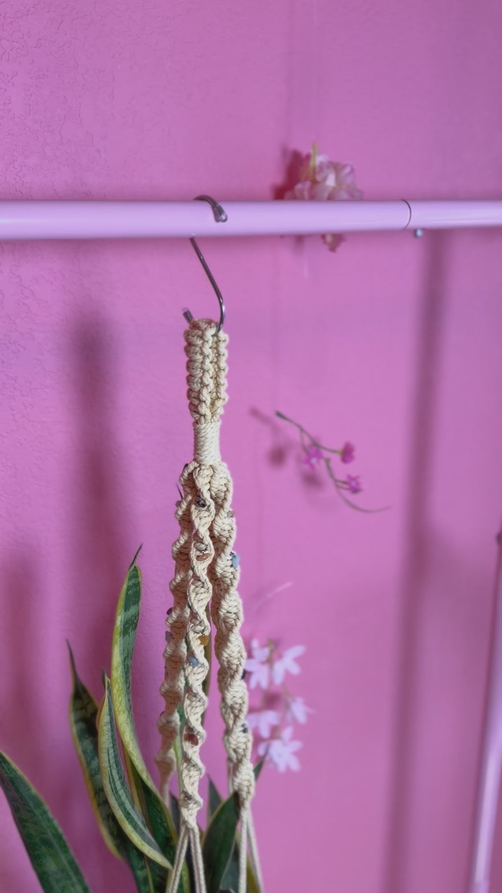 Yellow Boho Gem Plant Hanger