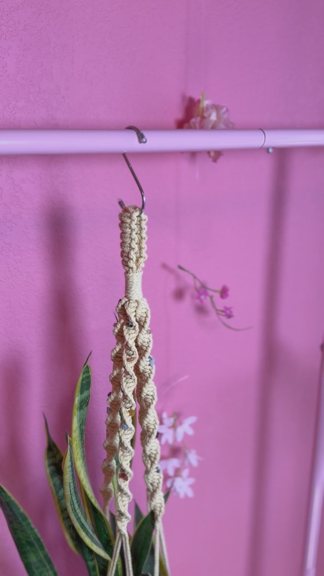 Yellow Boho Gem Plant Hanger